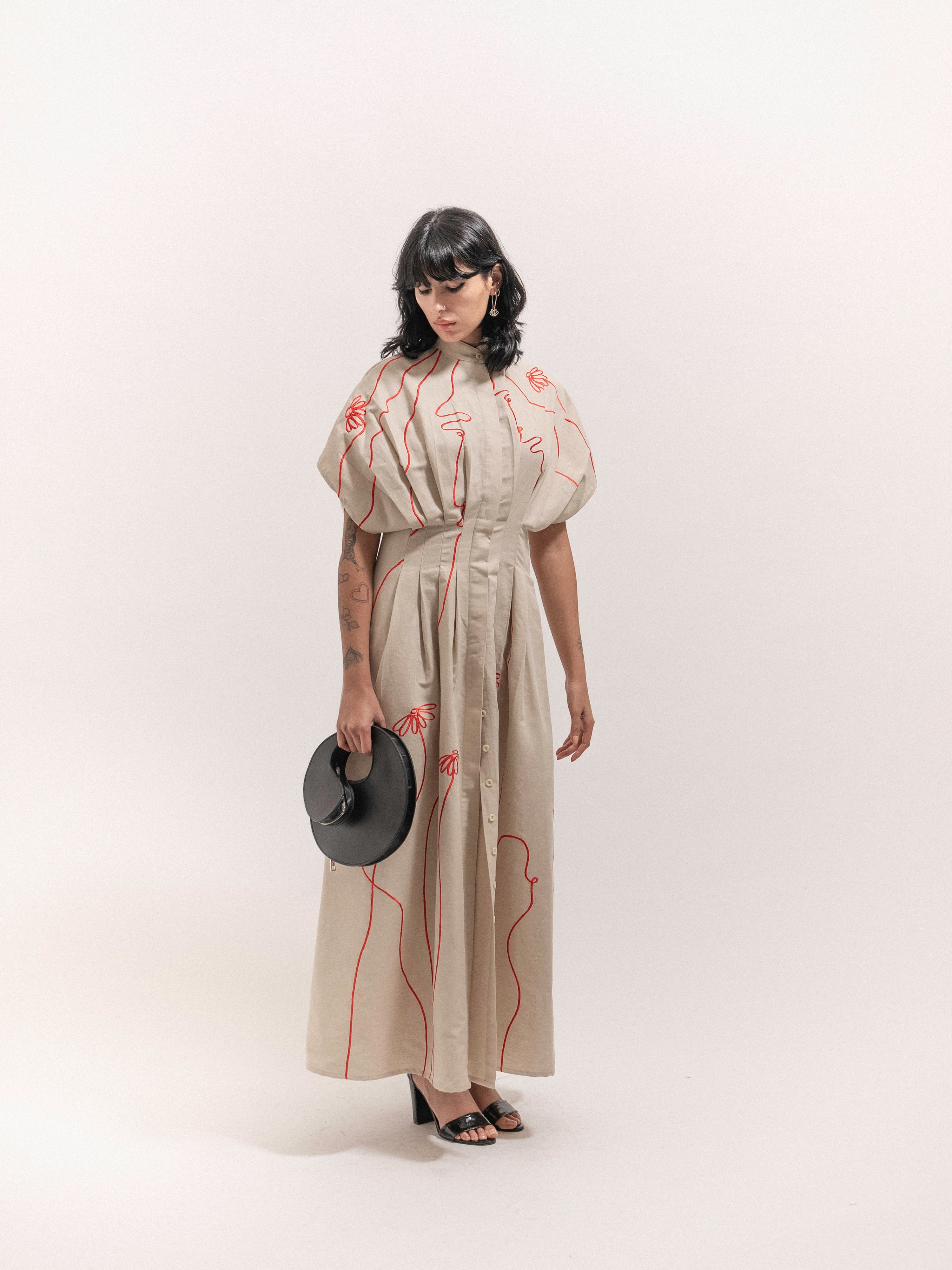 Pleated Dress
