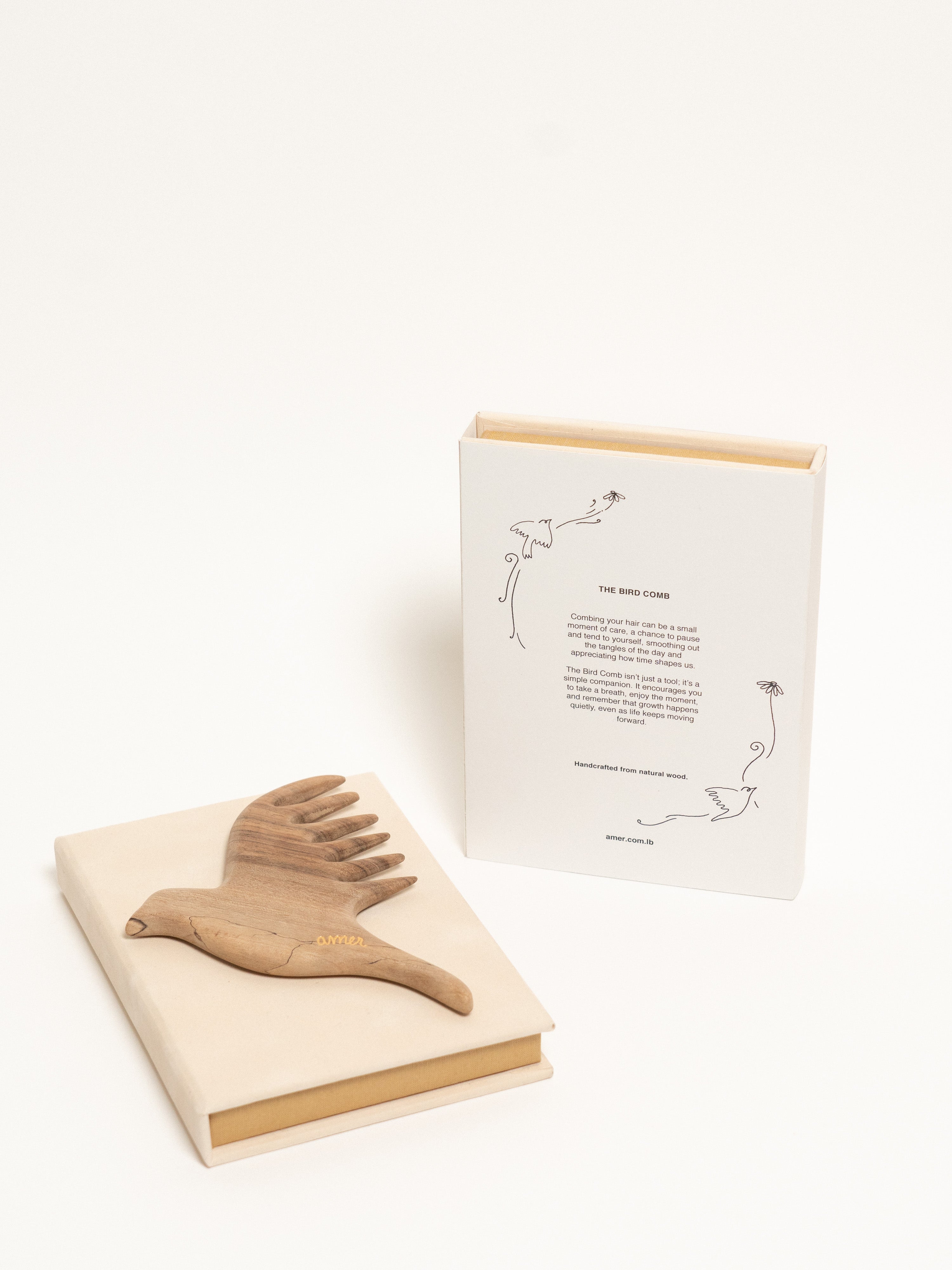 The Bird Comb - Lebanese Brown Walnut
