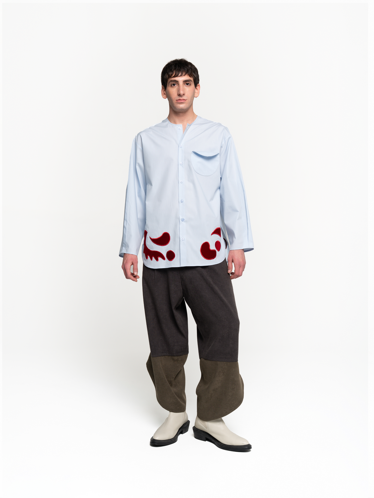 Loose Patchwork Shirt