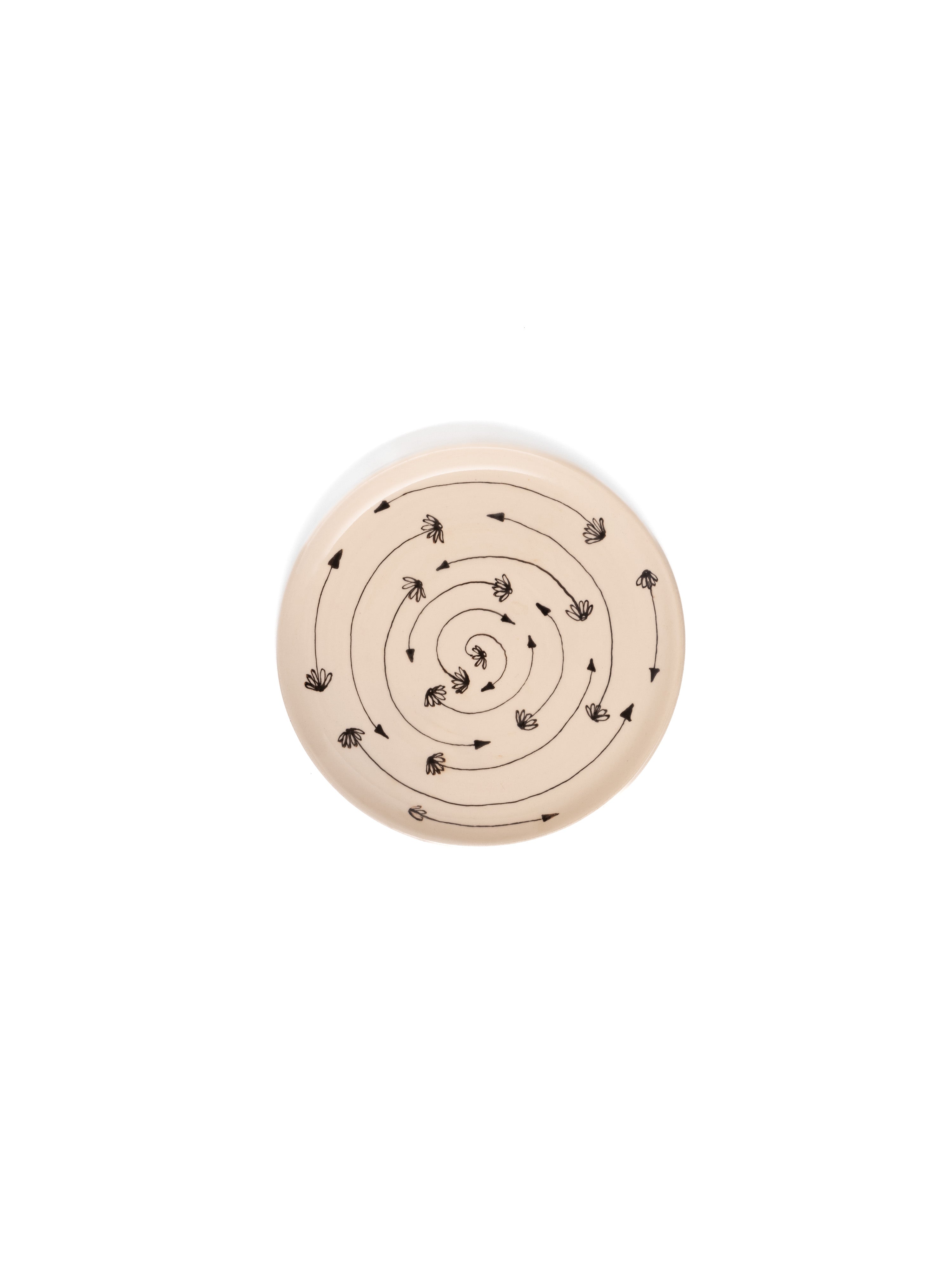 Flower Spiral Lunch Plate