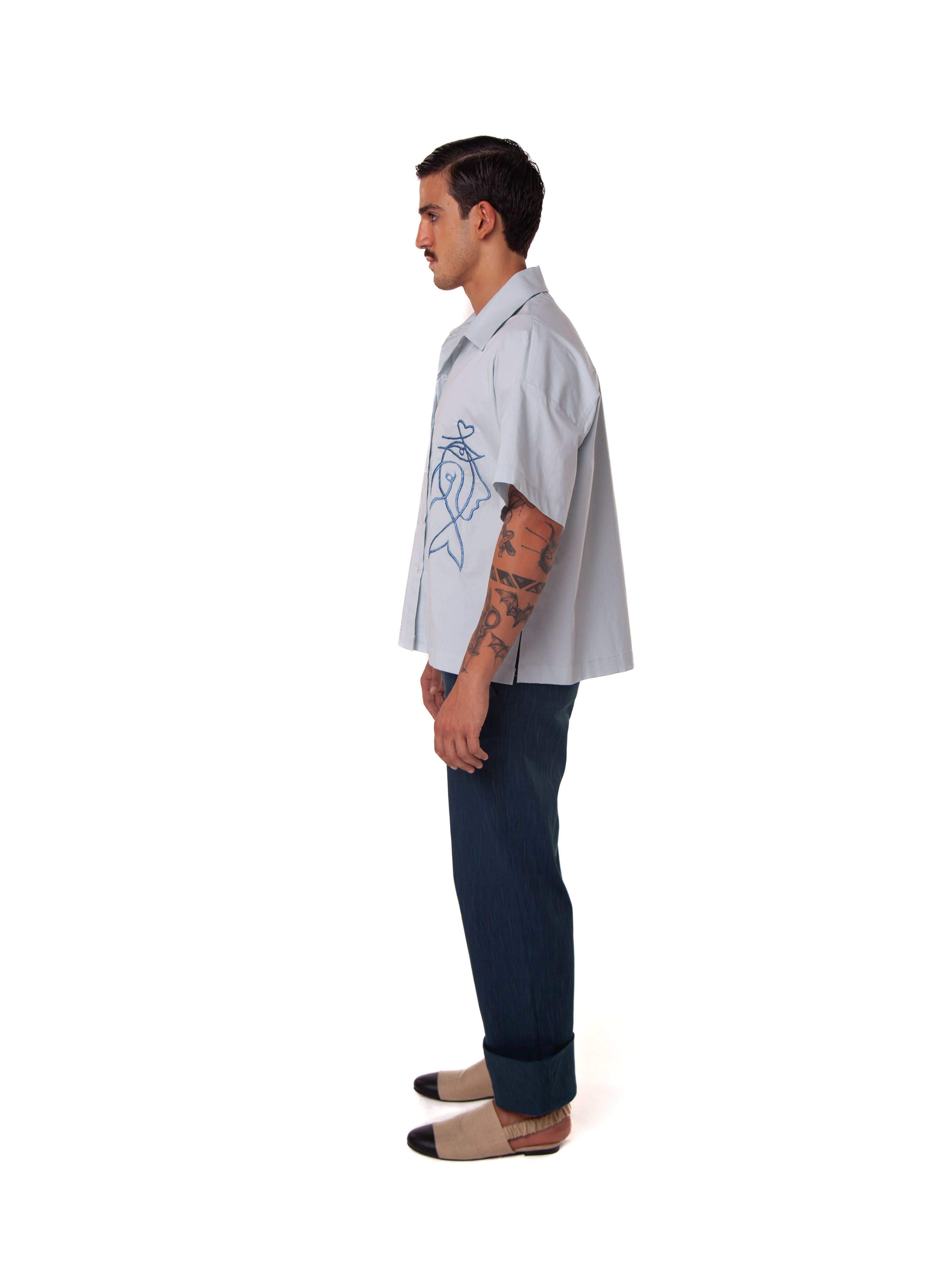 Fish Half Sleeve Shirt