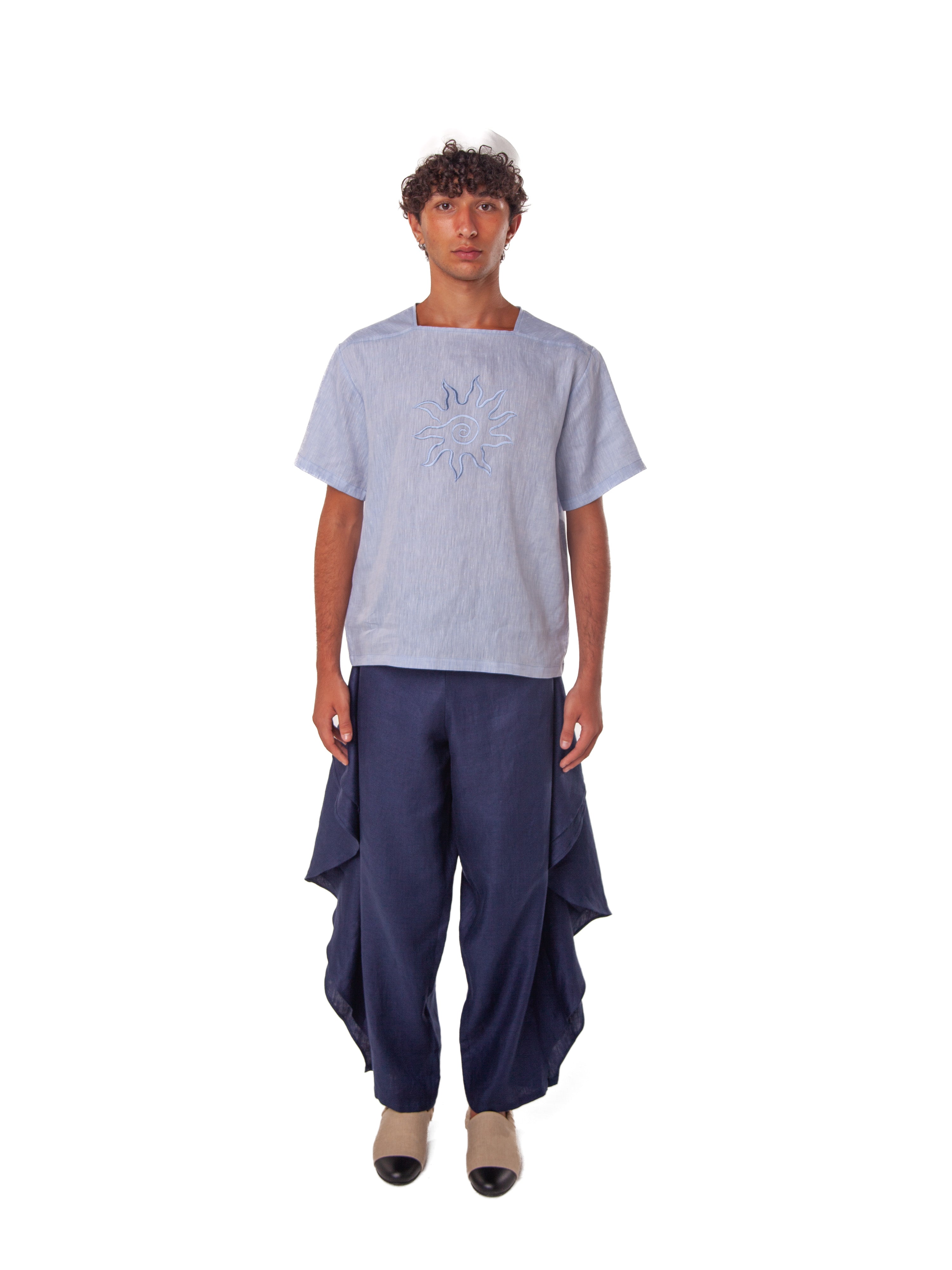 Frame Linen Top