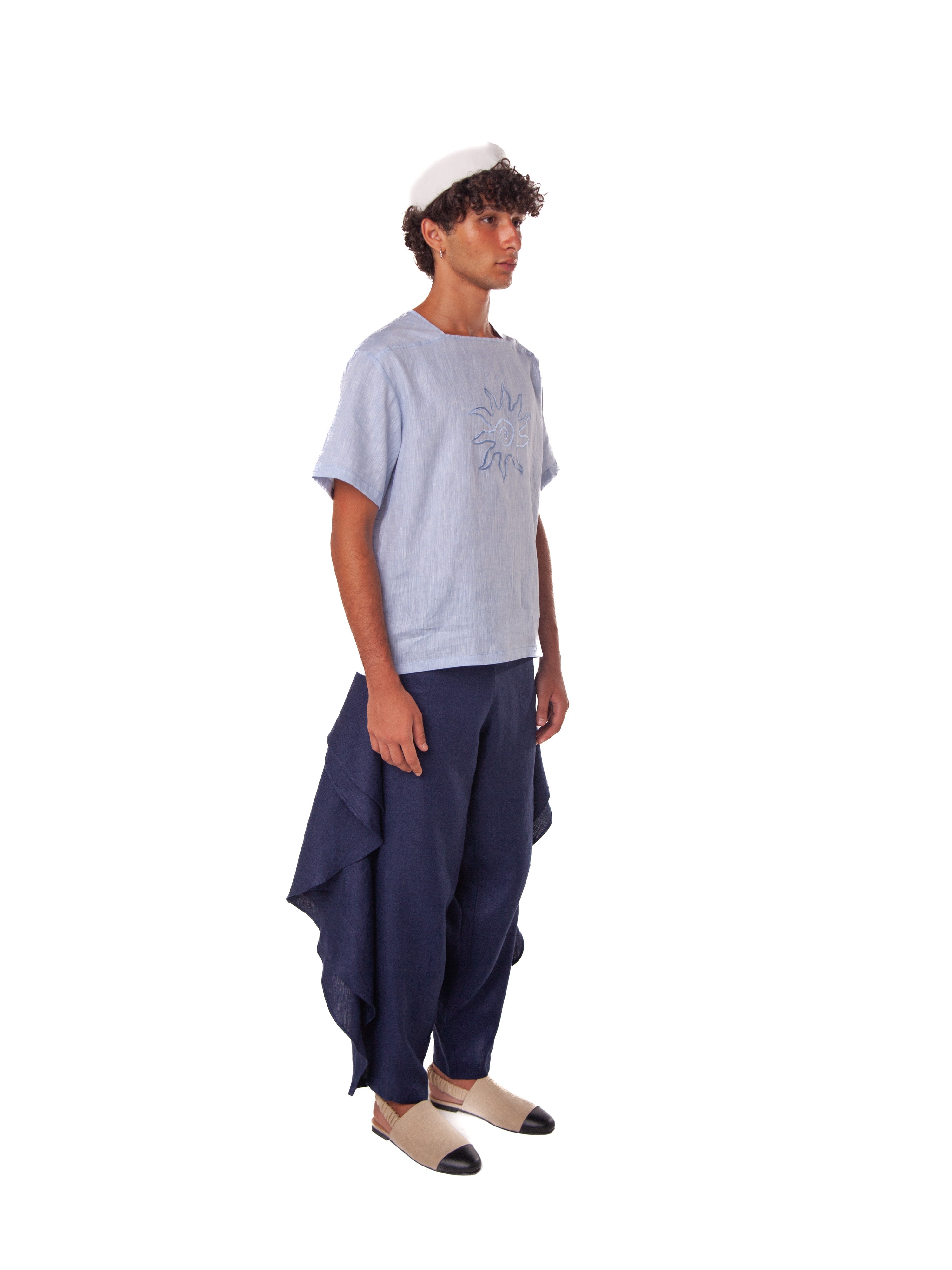 Frame Linen Top