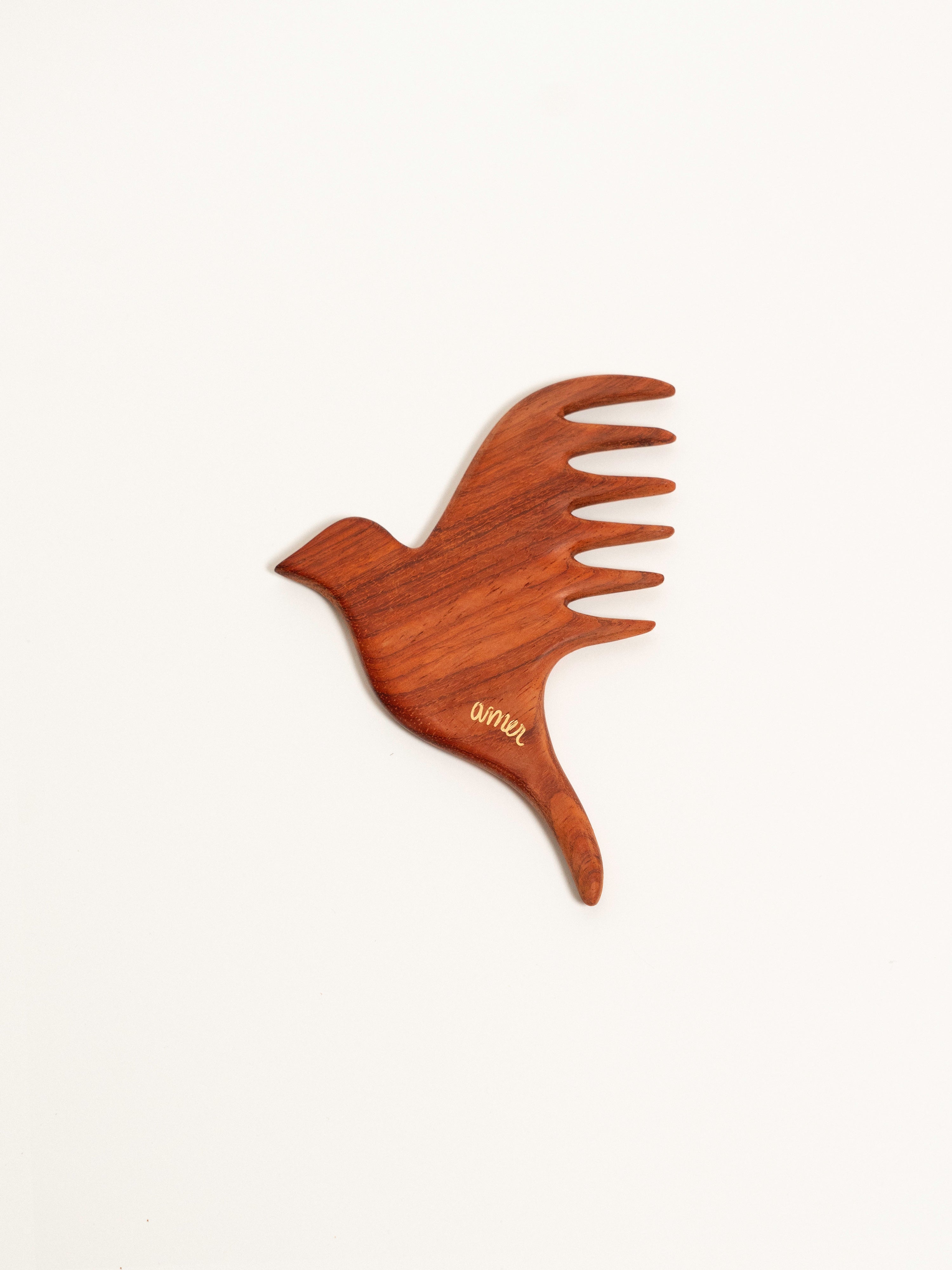 The Bird Comb - Exotic Red Padauk