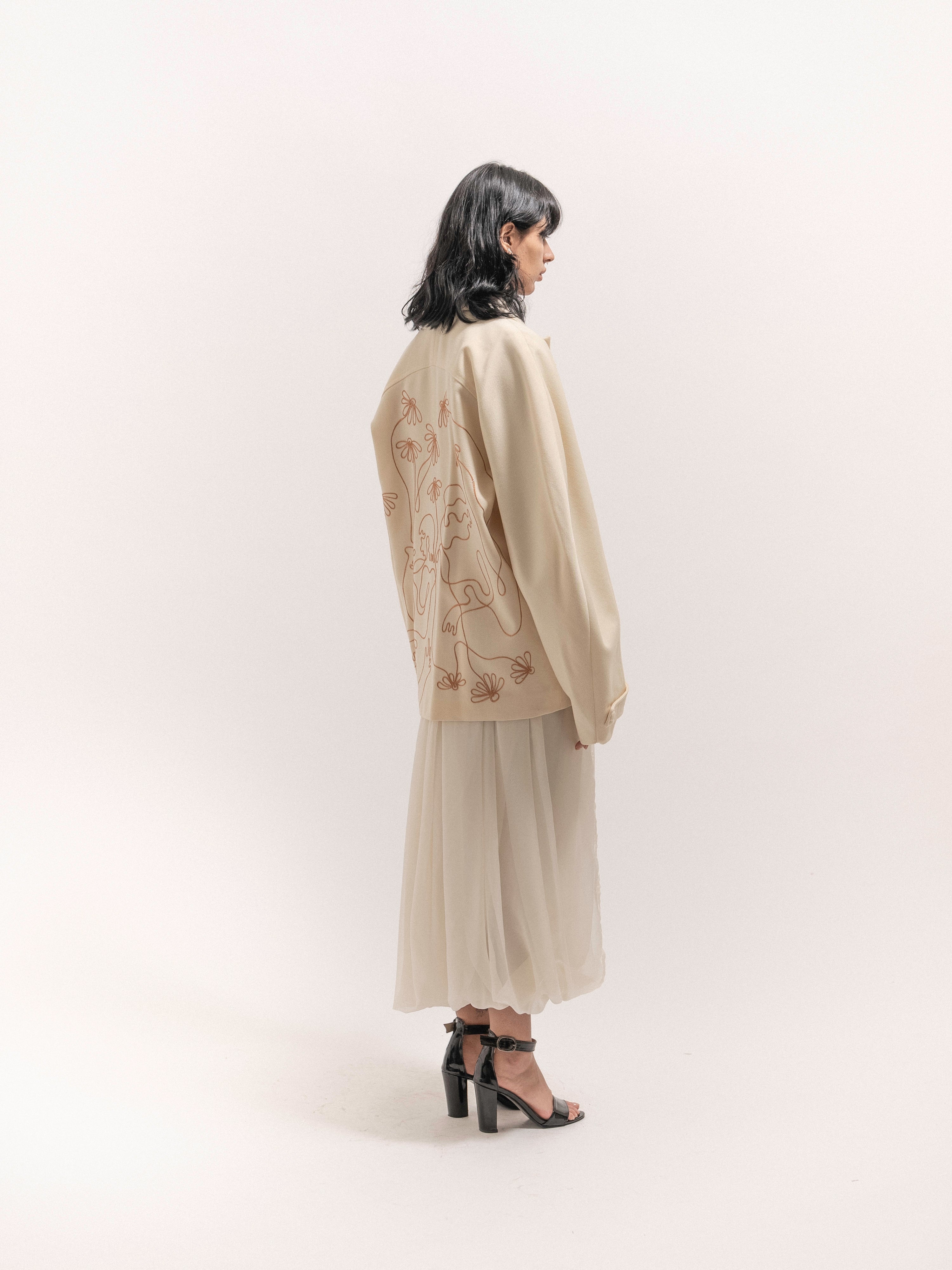 Embroidered Circle Jacket