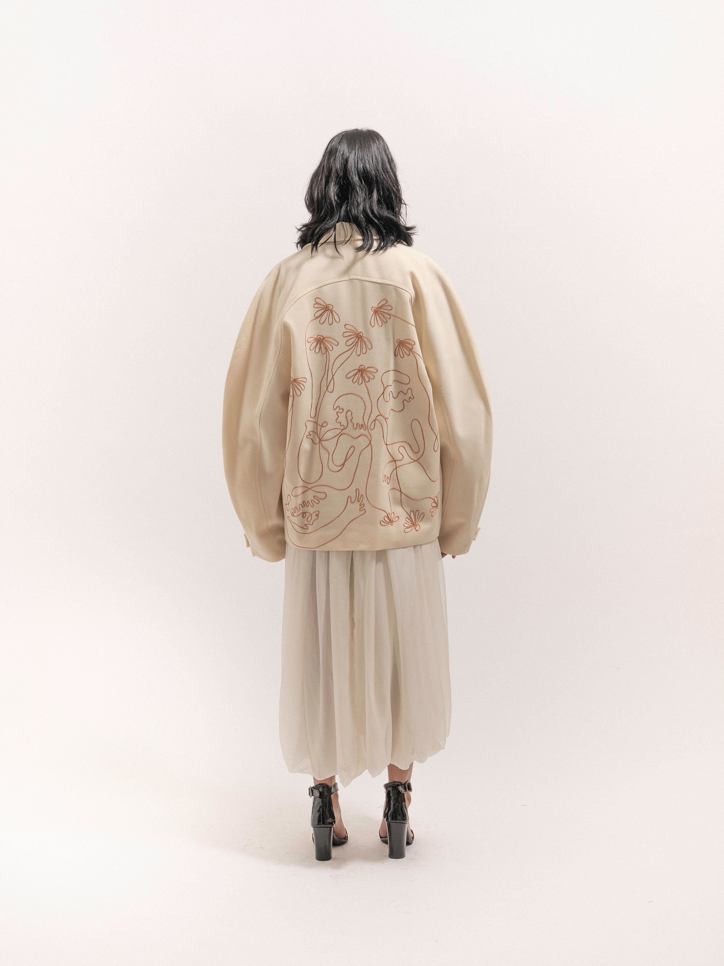 Embroidered Circle Jacket