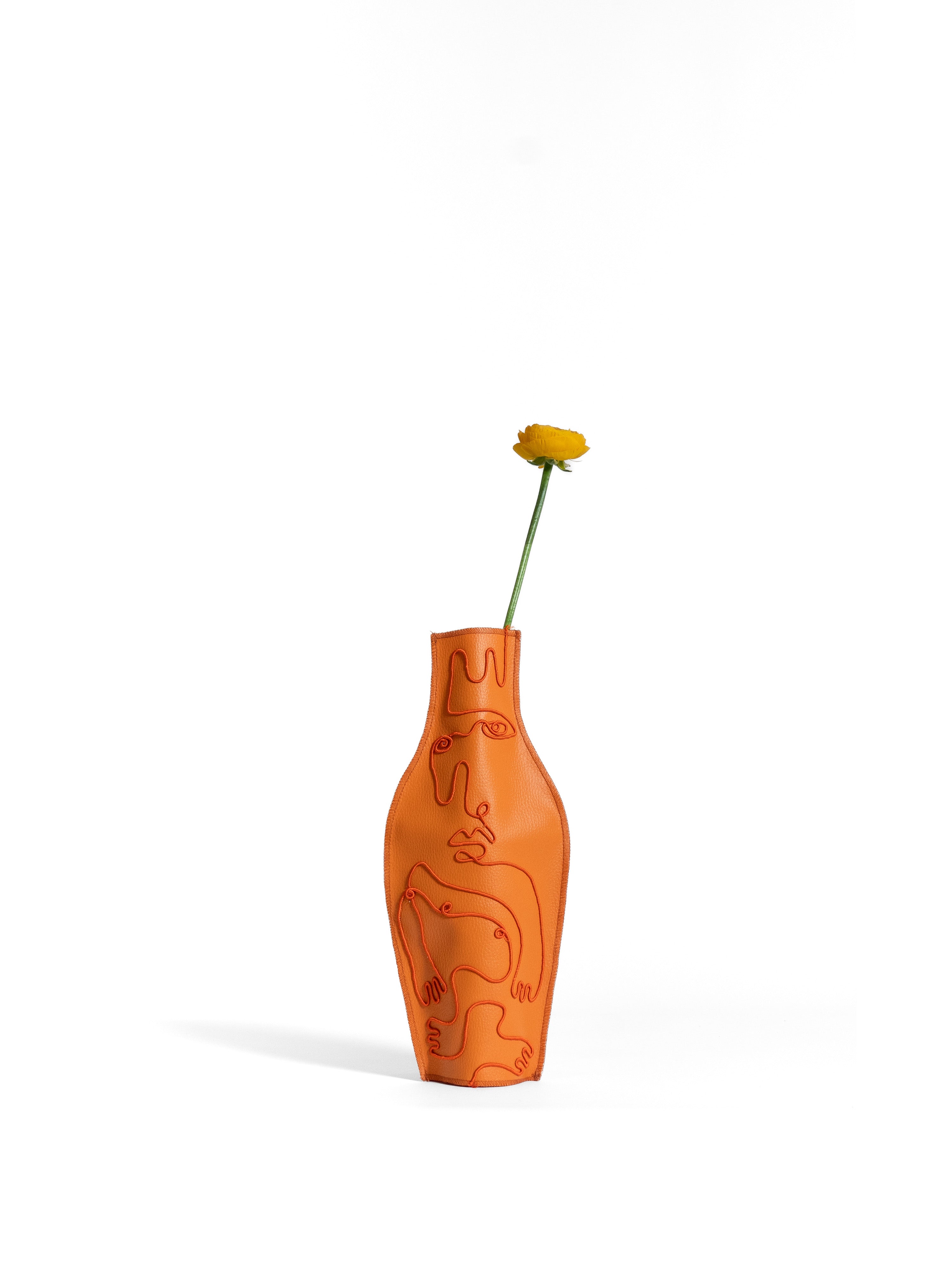 The Bottle Vase - Orange