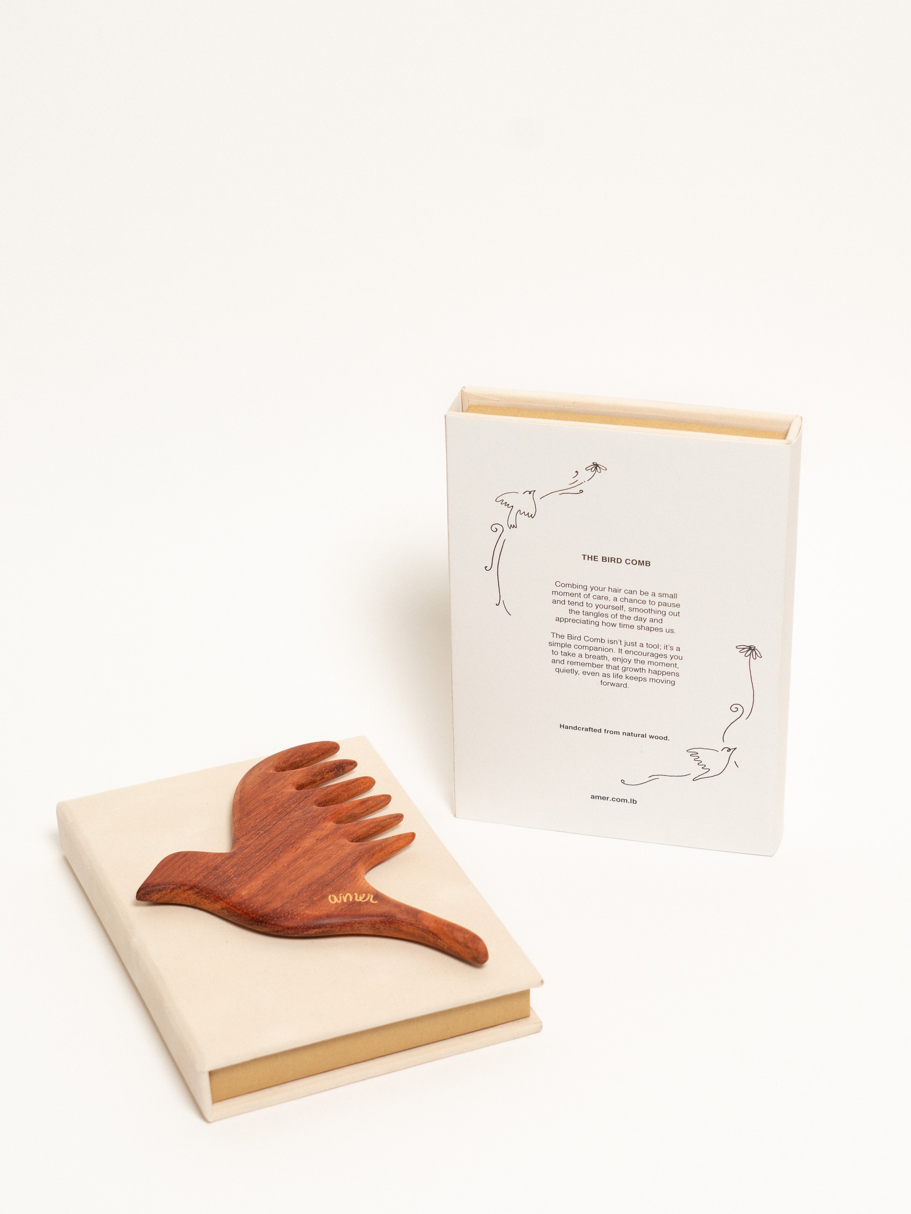 The Bird Comb - Exotic Red Padauk