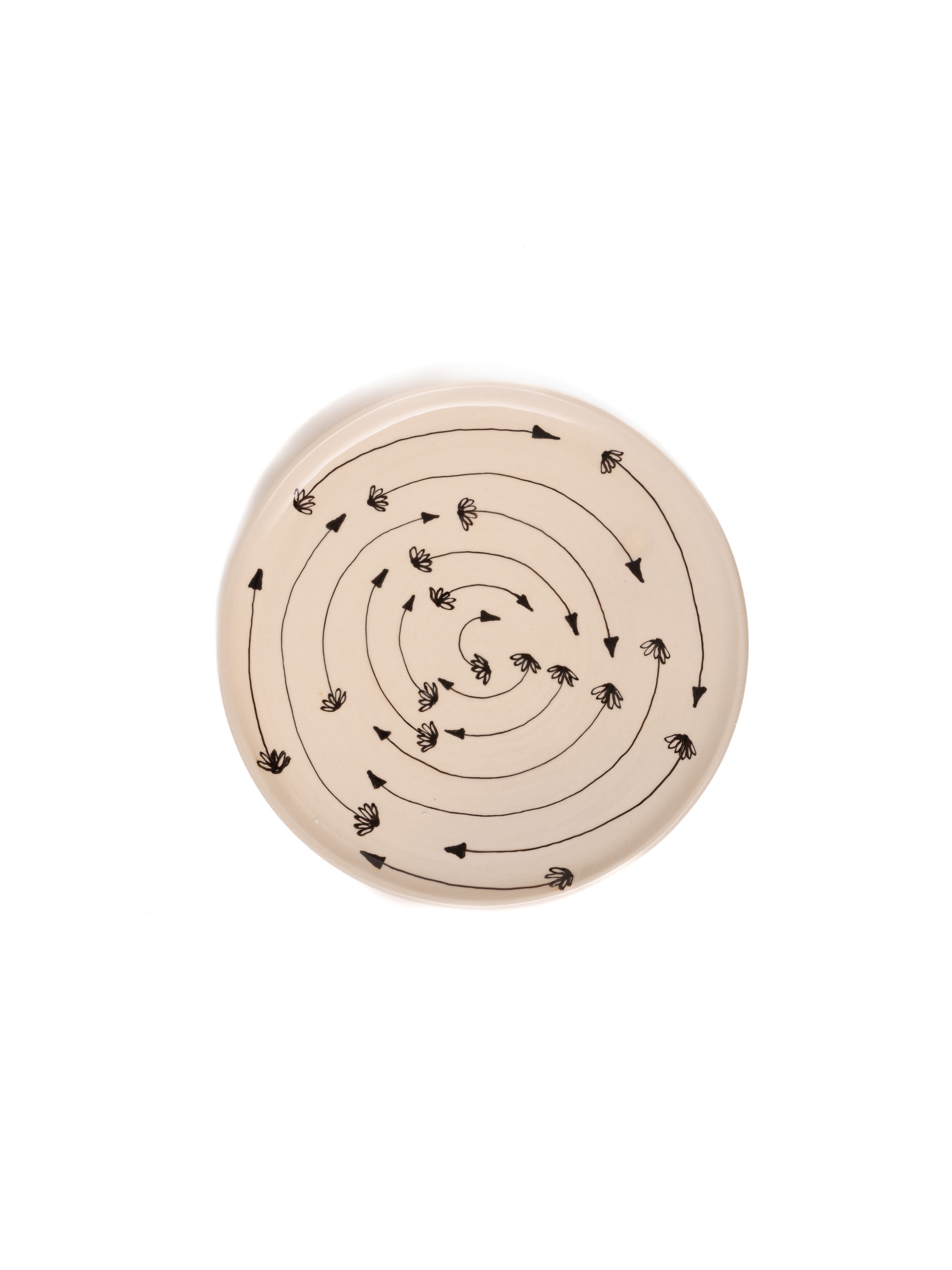 Flower Spiral Dinner Plate